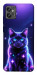 Чехол Galaxy purple cat для Motorola Moto G32