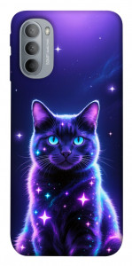 Чохол Galaxy purple cat для Motorola Moto G31