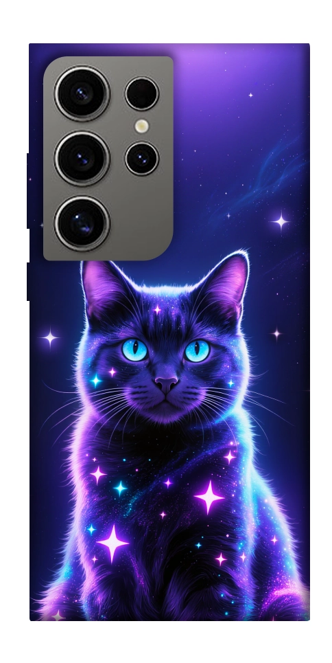 Чохол Galaxy purple cat для Galaxy S24 Ultra