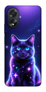 Чехол Galaxy purple cat для Oppo A38