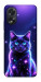 Чехол Galaxy purple cat для Oppo A38