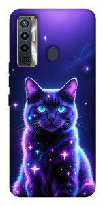 Чехол Galaxy purple cat для TECNO Camon 17