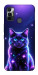 Чехол Galaxy purple cat для TECNO Spark 7
