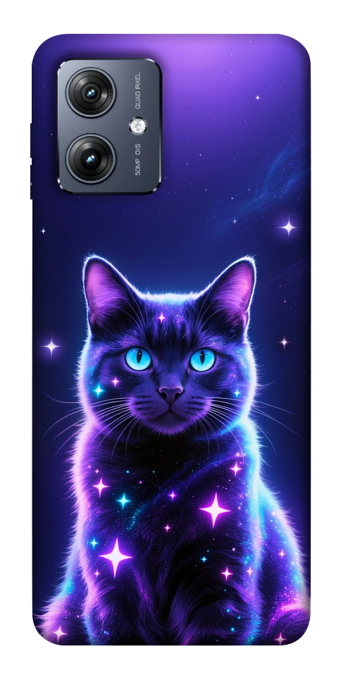 Чехол Galaxy purple cat для Motorola Moto G54