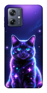 Чохол Galaxy purple cat для Motorola Moto G54