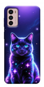 Чохол Galaxy purple cat для Motorola Moto G42