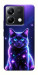 Чехол Galaxy purple cat для Xiaomi Poco X6