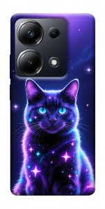 Чехол Galaxy purple cat для Xiaomi Poco M6
