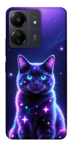 Чехол Galaxy purple cat для Xiaomi Poco C65