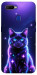 Чехол Galaxy purple cat для Oppo A7