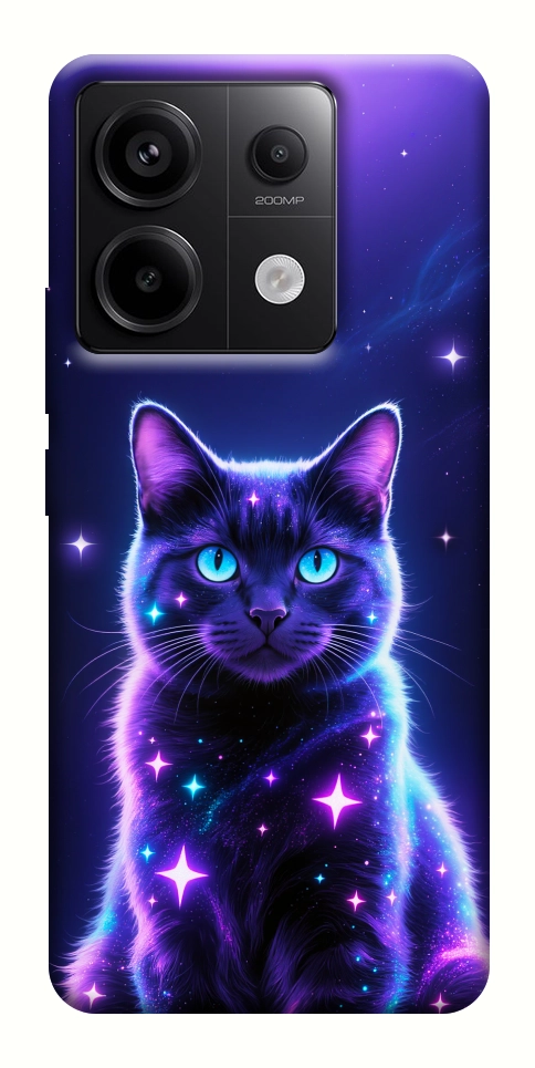 Чехол Galaxy purple cat для Xiaomi Redmi Note 13 Pro 4G