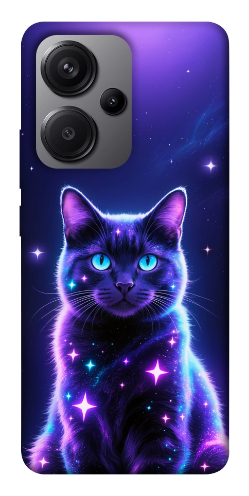 Чехол Galaxy purple cat для Xiaomi Redmi Note 13 Pro+