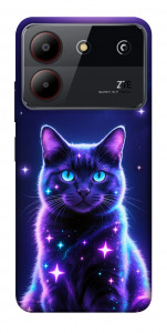Чохол Galaxy purple cat для ZTE Blade A54 4G