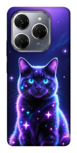 Чехол Galaxy purple cat для TECNO Spark 20 Pro