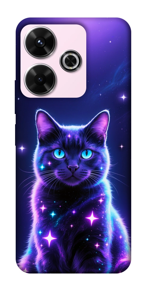 Чехол Galaxy purple cat для Xiaomi Redmi 13 4G