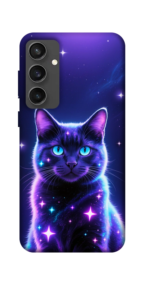 Чехол Galaxy purple cat для Galaxy S24 FE