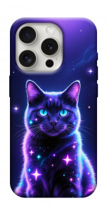 Чохол Galaxy purple cat для iPhone 16 Pro Max