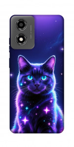 Чехол Galaxy purple cat для Motorola Moto E14