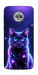 Чехол Galaxy purple cat для Motorola Moto G6 Plus
