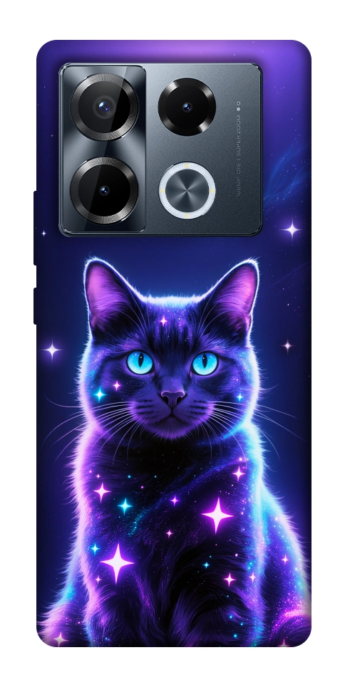 Чохол Galaxy purple cat для Infinix Note 40 Pro 4G