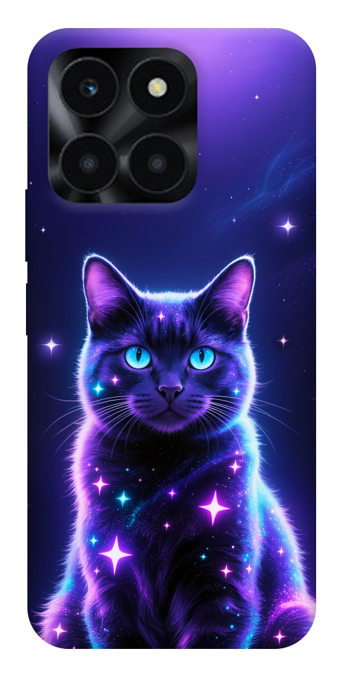 Чехол Galaxy purple cat для Huawei Honor X6a