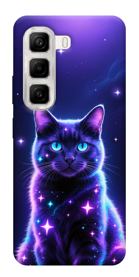 Чехол Galaxy purple cat для Infinix Hot 50 4G