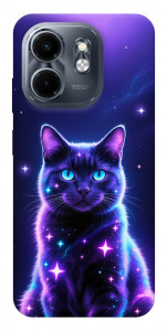 Чохол Galaxy purple cat для Infinix Hot 50i