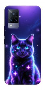 Чохол Galaxy purple cat для Vivo V21