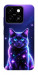 Чехол Galaxy purple cat для ZTE Blade A55 4G
