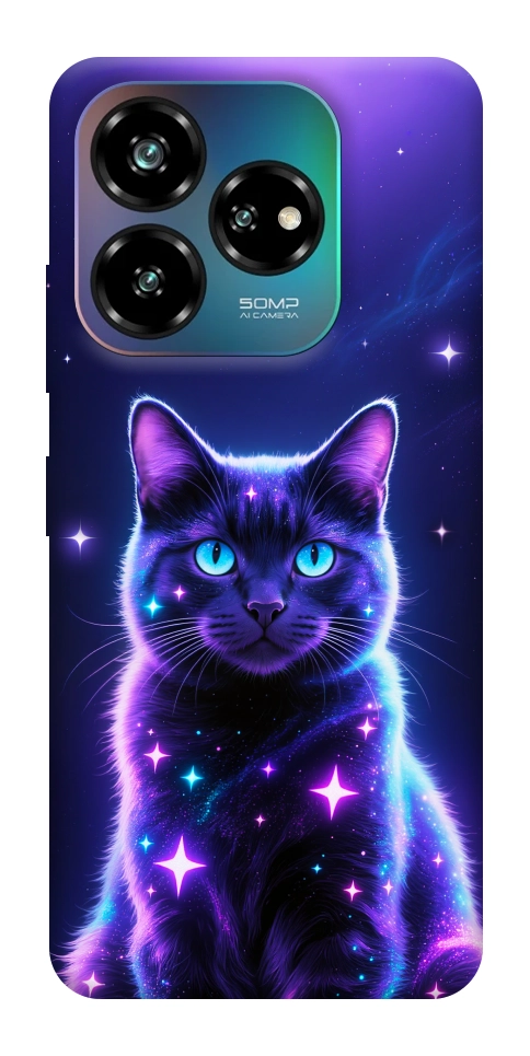 Чехол Galaxy purple cat для ZTE Nubia V60