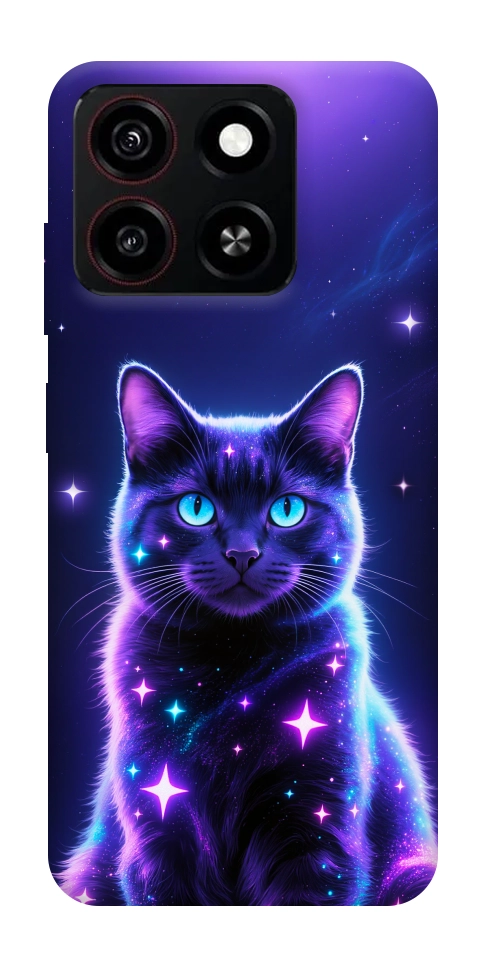 Чехол Galaxy purple cat для ZTE Blade A35 4G