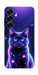 Чехол Galaxy purple cat для Galaxy S25