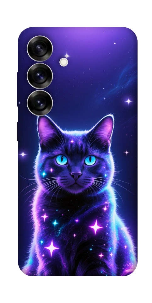 Чехол Galaxy purple cat для Galaxy S25+