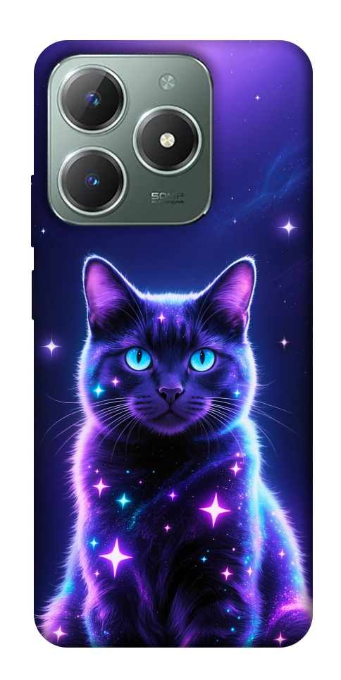 Чехол Galaxy purple cat для Realme C61