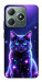 Чехол Galaxy purple cat для Realme C61
