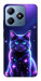 Чехол Galaxy purple cat для Realme C63 4G