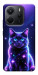 Чехол Galaxy purple cat для Xiaomi Redmi Note 14 4G (Int. version)