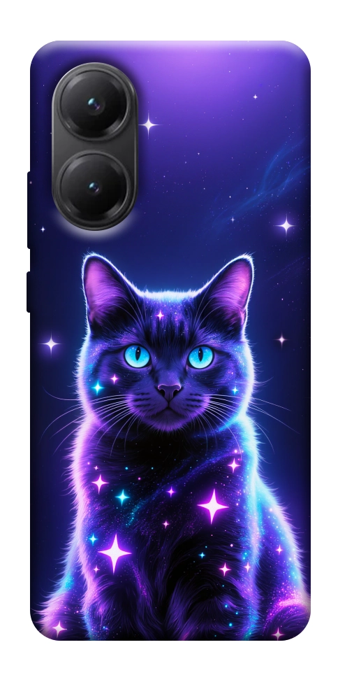 Чехол Galaxy purple cat для Xiaomi Poco X7 Pro