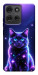Чехол Galaxy purple cat для Motorola Moto G75 5G