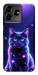 Чохол Galaxy purple cat для ZTE Blade V50 Design 4G