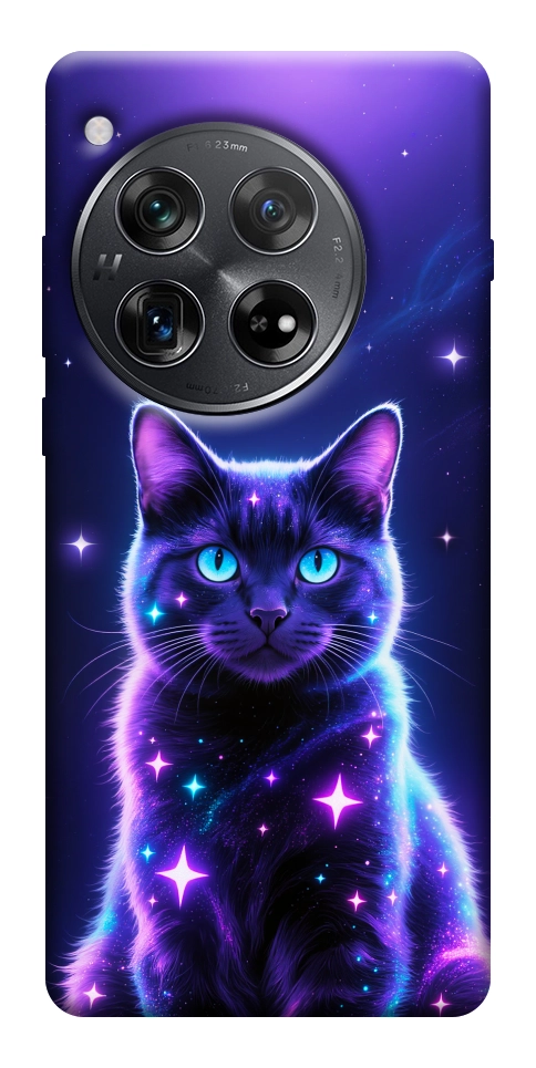 Чехол Galaxy purple cat для OnePlus 12