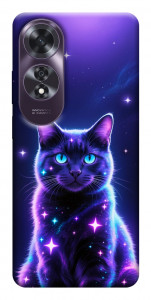 Чехол Galaxy purple cat для Oppo A60 4G