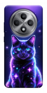 Чохол Galaxy purple cat для Oppo Reno 12 F 4G