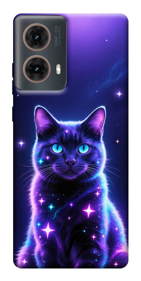 Чехол Galaxy purple cat для Motorola Moto G85