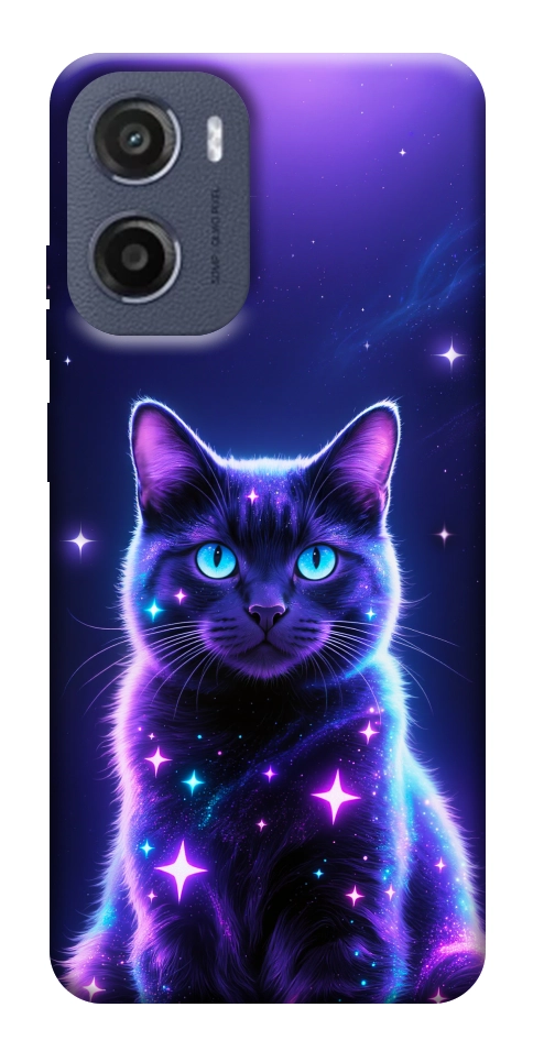 Чехол Galaxy purple cat для Motorola Moto G05
