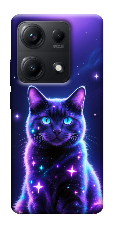 Чохол Galaxy purple cat для Xiaomi Redmi Note 14S