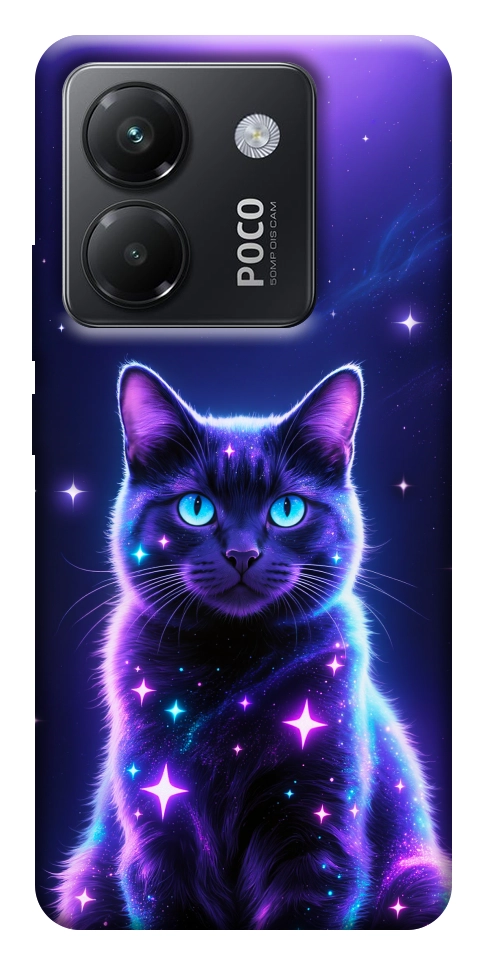 Чехол Galaxy purple cat для Xiaomi Poco M7 Pro 5G