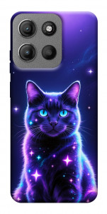 Чохол Galaxy purple cat для Motorola Moto G15 4G