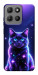 Чехол Galaxy purple cat для Motorola Moto G15 4G