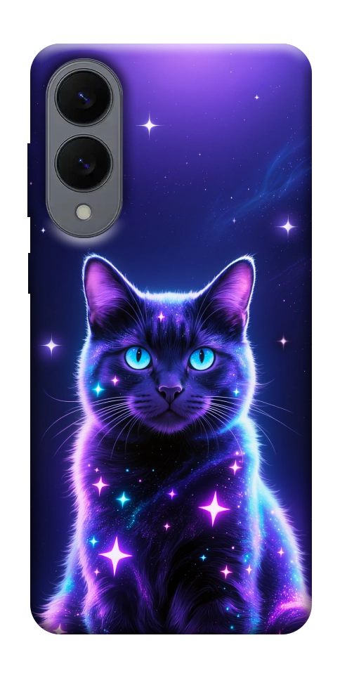 Чохол Galaxy purple cat для Galaxy S25 Edge